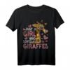 Nur ein Mädchen das Giraffen liebt - Tierliebhaber Giraffe T-Shirt für Zoo, Safari & Geschenkideen zu Weihnachten & Geburtstag
