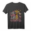 Nur ein Mädchen das Giraffen liebt - Tierliebhaber Giraffe T-Shirt für Zoo, Safari & Geschenkideen zu Weihnachten & Geburtstag