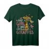 Nur ein Mädchen das Giraffen liebt - Tierliebhaber Giraffe T-Shirt für Zoo, Safari & Geschenkideen zu Weihnachten & Geburtstag