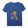Damen Giraffe Brille Just A Girl Who Loves Giraffes T-Shirt - Perfektes Geschenk für Tierliebhaberinnen, Zoo- und Safari-Fans
