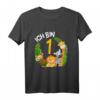Kinder 1. Geburtstag T-Shirt mit Dschungel-Tieren – Niedliches Geburtstagsgeschenk für Einjährige, Jungen & Mädchen, perfekt für die Dschungel Party