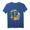 Kinder 1. Geburtstag T-Shirt mit Dschungel-Tieren – Niedliches Geburtstagsgeschenk für Einjährige, Jungen & Mädchen, perfekt für die Dschungel Party
