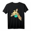 Giraffe trägt Mundschutz - Lustiges Giraffen T-Shirt & Atemschutzmaske für Tierliebhaber, Zoo-Fans & Safari-Enthusiasten
