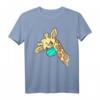 Giraffe trägt Mundschutz - Lustiges Giraffen T-Shirt & Atemschutzmaske für Tierliebhaber, Zoo-Fans & Safari-Enthusiasten
