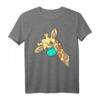 Giraffe trägt Mundschutz - Lustiges Giraffen T-Shirt & Atemschutzmaske für Tierliebhaber, Zoo-Fans & Safari-Enthusiasten