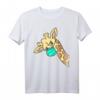 Giraffe trägt Mundschutz - Lustiges Giraffen T-Shirt & Atemschutzmaske für Tierliebhaber, Zoo-Fans & Safari-Enthusiasten