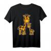 Giraffe Mutter und Baby T-Shirt – Niedliches Tiermotiv für Kinder, klassisch geschnitten mit doppeltem Saum