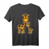 Giraffe Mutter und Baby T-Shirt – Niedliches Tiermotiv für Kinder, klassisch geschnitten mit doppeltem Saum