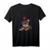Shirt mit Yorkshire Terrier Hund und Herz - Lustiges Hundemotiv T-Shirt für Hundeliebhaber, Hundemama & Hundepapa