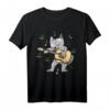 Katze Gitarre T-Shirt – Perfektes Geburtstagsgeschenk für Gitarristen, Musiker & Musikliebhaber