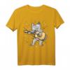 Katze Gitarre T-Shirt – Perfektes Geburtstagsgeschenk für Gitarristen, Musiker & Musikliebhaber