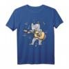 Katze Gitarre T-Shirt – Perfektes Geburtstagsgeschenk für Gitarristen, Musiker & Musikliebhaber