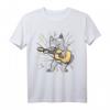 Katze Gitarre T-Shirt – Perfektes Geburtstagsgeschenk für Gitarristen, Musiker & Musikliebhaber