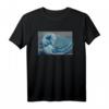 Hokusai trifft Fibonacci, Goldener Schnitt #2 T-Shirt – Kunstvolles Design mit Welle und Spirale für Kunst- & Wissenschaftsliebhaber