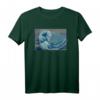 Hokusai trifft Fibonacci, Goldener Schnitt #2 T-Shirt – Kunstvolles Design mit Welle und Spirale für Kunst- & Wissenschaftsliebhaber