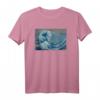 Hokusai trifft Fibonacci, Goldener Schnitt #2 T-Shirt – Kunstvolles Design mit Welle und Spirale für Kunst- & Wissenschaftsliebhaber