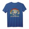 Golden Retriever Hund T-Shirt im Retro-Design - Das Leben ist goldener Vintage Silhouette, perfektes Geschenk für Hundebesitzer und Hundeliebhaber