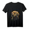 Damen Niedlicher Baby-Hund Golden Retriever Welpe T-Shirt mit V-Ausschnitt – Perfektes Geschenk für Golden Retriever Liebhaber und Hundebesitzer