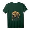Damen Niedlicher Baby-Hund Golden Retriever Welpe T-Shirt mit V-Ausschnitt – Perfektes Geschenk für Golden Retriever Liebhaber und Hundebesitzer