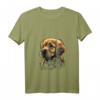 Damen Niedlicher Baby-Hund Golden Retriever Welpe T-Shirt mit V-Ausschnitt – Perfektes Geschenk für Golden Retriever Liebhaber und Hundebesitzer