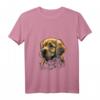 Damen Niedlicher Baby-Hund Golden Retriever Welpe T-Shirt mit V-Ausschnitt – Perfektes Geschenk für Golden Retriever Liebhaber und Hundebesitzer