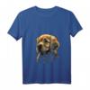 Damen Niedlicher Baby-Hund Golden Retriever Welpe T-Shirt mit V-Ausschnitt – Perfektes Geschenk für Golden Retriever Liebhaber und Hundebesitzer