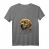 Damen Niedlicher Baby-Hund Golden Retriever Welpe T-Shirt mit V-Ausschnitt – Perfektes Geschenk für Golden Retriever Liebhaber und Hundebesitzer