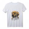 Damen Niedlicher Baby-Hund Golden Retriever Welpe T-Shirt mit V-Ausschnitt – Perfektes Geschenk für Golden Retriever Liebhaber und Hundebesitzer