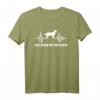 Golden Retriever Herzschlag T-Shirt – Für Hundeliebhaber & Golden Retriever Fans, personalisiert mit französischem Namen