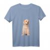 Damen Golden Retriever T-Shirt mit V-Ausschnitt – Perfektes Geschenk für Hundemamas und Golden Retriever Fans