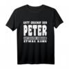 Gott Erschuf Den Peter T-Shirt – Lustiges Angler Geschenk für Männer, Freunde & Kollegen zu Geburtstag oder Weihnachten