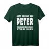 Gott Erschuf Den Peter T-Shirt – Lustiges Angler Geschenk für Männer, Freunde & Kollegen zu Geburtstag oder Weihnachten