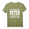 Gott Erschuf Den Peter T-Shirt – Lustiges Angler Geschenk für Männer, Freunde & Kollegen zu Geburtstag oder Weihnachten