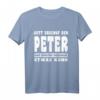 Gott Erschuf Den Peter T-Shirt – Lustiges Angler Geschenk für Männer, Freunde & Kollegen zu Geburtstag oder Weihnachten