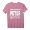 Gott Erschuf Den Peter T-Shirt – Lustiges Angler Geschenk für Männer, Freunde & Kollegen zu Geburtstag oder Weihnachten