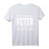 Gott Erschuf Den Peter T-Shirt – Lustiges Angler Geschenk für Männer, Freunde & Kollegen zu Geburtstag oder Weihnachten