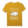 Ich habe Gott nach einem wahren Freund gefragt Pudel T-Shirt – Perfektes Geschenk für Hundeliebhaber und Tierfreunde zu Weihnachten & Geburtstag