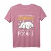 Ich habe Gott nach einem wahren Freund gefragt Pudel T-Shirt – Perfektes Geschenk für Hundeliebhaber und Tierfreunde zu Weihnachten & Geburtstag