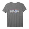 70er 80er Jahre Retro NASA Wurm Logo T-Shirt – Vintage Space Design, perfekt für Sci-Fi Fans, Astronauten & Weltraum-Enthusiasten