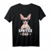 Sphynx Dad Papa Sphinx Katze Nacktkatze T-Shirt - Perfektes Geschenk für Katzenliebhaber, Väter & Züchter zu Vatertag, Weihnachten & Geburtstag