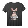 Sphynx Dad Papa Sphinx Katze Nacktkatze T-Shirt - Perfektes Geschenk für Katzenliebhaber, Väter & Züchter zu Vatertag, Weihnachten & Geburtstag