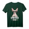 Sphynx Dad Papa Sphinx Katze Nacktkatze T-Shirt - Perfektes Geschenk für Katzenliebhaber, Väter & Züchter zu Vatertag, Weihnachten & Geburtstag