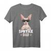 Sphynx Dad Papa Sphinx Katze Nacktkatze T-Shirt - Perfektes Geschenk für Katzenliebhaber, Väter & Züchter zu Vatertag, Weihnachten & Geburtstag