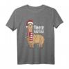 Lustiges Lama-Weihnachtst-Shirt mit Vlies Feliz Navidad - Perfekt für Festlichkeiten, Dekorationen & Weihnachtsfeiern