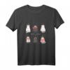 Süße Katzen Weihnachtsoutfit Damen - Lustiges T-Shirt mit Katzen und Weihnachtslichtern für Familie, Partnerlook & Geschenke zu Weihnachten