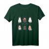 Süße Katzen Weihnachtsoutfit Damen - Lustiges T-Shirt mit Katzen und Weihnachtslichtern für Familie, Partnerlook & Geschenke zu Weihnachten