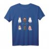 Süße Katzen Weihnachtsoutfit Damen - Lustiges T-Shirt mit Katzen und Weihnachtslichtern für Familie, Partnerlook & Geschenke zu Weihnachten