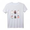 Süße Katzen Weihnachtsoutfit Damen - Lustiges T-Shirt mit Katzen und Weihnachtslichtern für Familie, Partnerlook & Geschenke zu Weihnachten