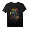 Papagei Bunt Polygon Tier Druck Kunst T-Shirt – Farbenfrohes Tiermotiv für Tierliebhaber, Freunde & Familie