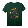 Papagei Bunt Polygon Tier Druck Kunst T-Shirt – Farbenfrohes Tiermotiv für Tierliebhaber, Freunde & Familie